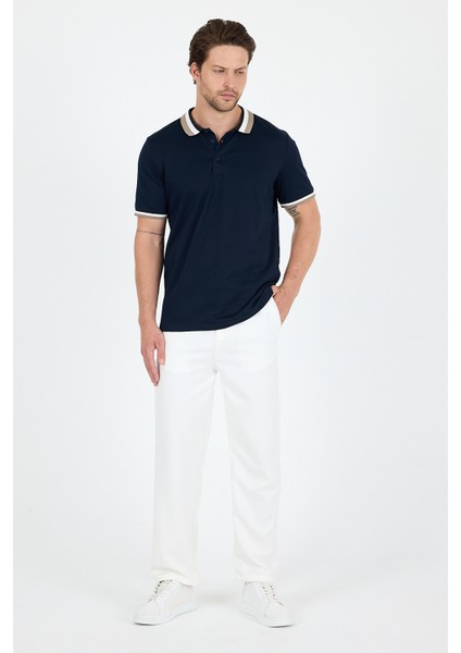 Erkek Amerikan Stil Polo Yaka T-Shirt Rahat Kesim, Yazlık Spor Tişört 5030