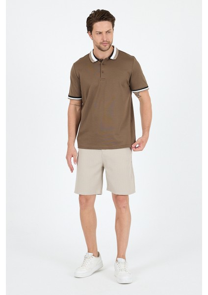 Erkek Amerikan Stil Polo Yaka T-Shirt Rahat Kesim, Yazlık Spor Tişört 5030