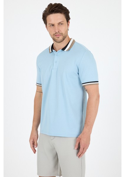 Erkek Amerikan Stil Polo Yaka T-Shirt Rahat Kesim, Yazlık Spor Tişört 5030 modelleri