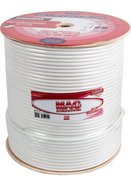 Mag Platınum Rg6/u4 Trıshıeld 64 Tel Anten Kablosu (300 Metre) (4887) modelleri