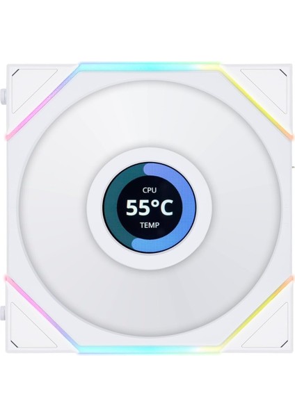 Unı Fan Tl-Lcd Reverse 1X120MM Beyaz Kasa Fanı (G99.12RTLLCD1W.00)