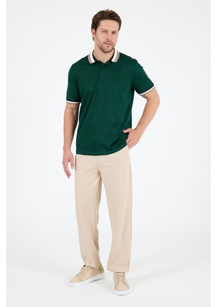 Erkek Amerikan Stil Polo Yaka T-Shirt Rahat Kesim, Yazlık Spor Tişört 5030