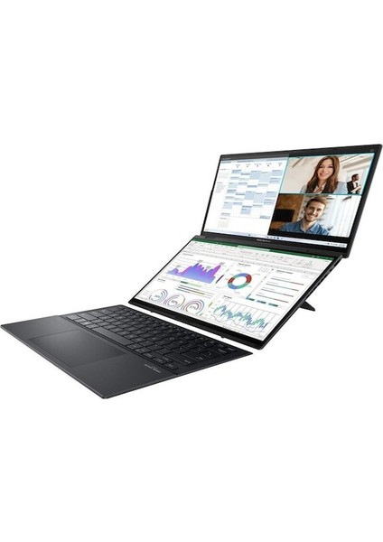 Zenbook Duo UX8406MA-PS99T Ultra 9 185H 32 GB 1 Tb SSD 14\" W11H OLED Çift Ekran Dizüstü Bilgisayar