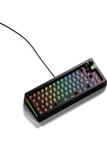 Gmmk 3 Pro Gaming Barebone Özel Klavye Iskeleti, Modüler Alüminyum Gövde ve Conta Sistemi, DEĞIŞTIRILEBILIR%100 Klavye, Ses Bastırıcı Köpük, Alüminyum Anahtar Plakası Ansı (S)