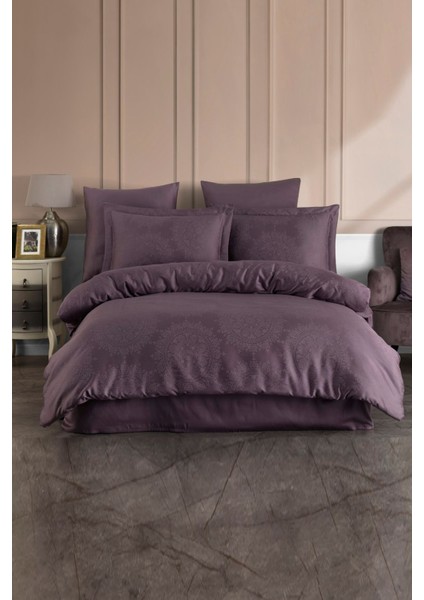 Liyosel Jakar Nevresim Takımı King Size (Battal Boy) - Nothingham Mürdüm