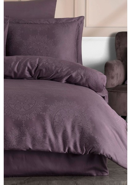 Liyosel Jakar Nevresim Takımı King Size (Battal Boy) - Nothingham Mürdüm