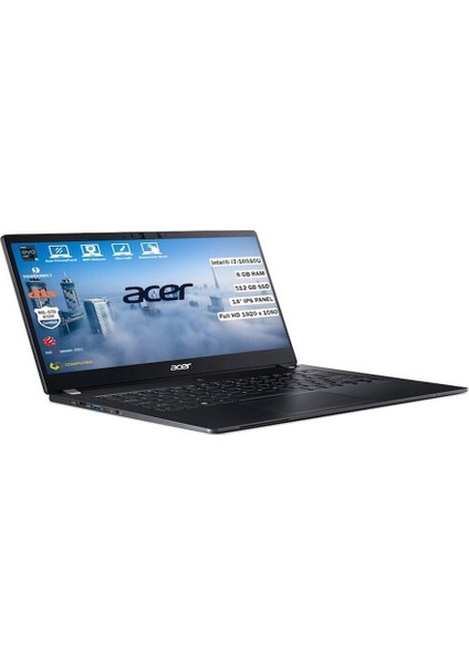 Travelmate P6 TMP614-51T NX.VMREY.001 I7-10510U 8 GB 512 GB SSD 14\" Dos Fhd Dizüstü Bilgisayar