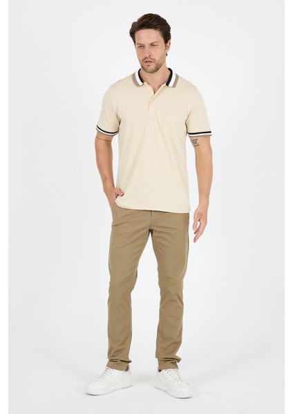 Erkek Amerikan Stil Polo Yaka T-Shirt Rahat Kesim, Yazlık Spor Tişört 5030