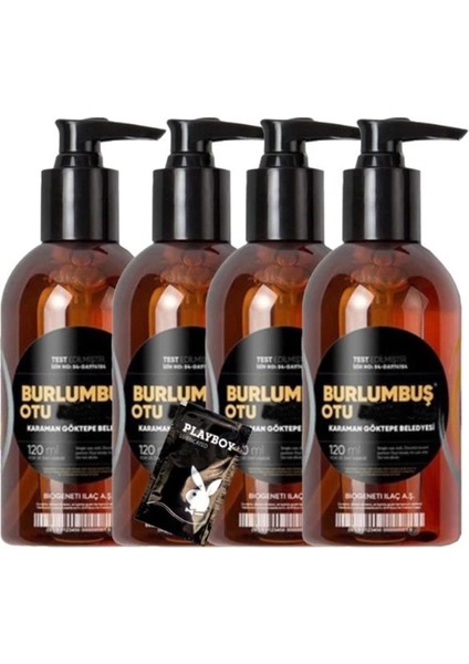 Burlumbuş Otu Jeli 4 Tane 120 ml Bölgesel Relax Jeli - 1 Hediye Jel
