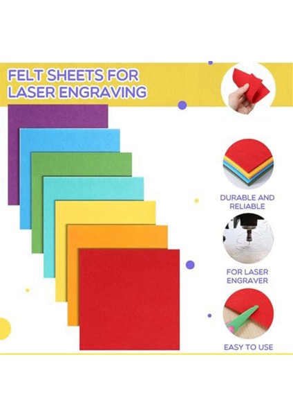 42 Yaprak Lazerle Kazınmış Malzemeler Lazerle Kazınmış Keçe Sayfalar (Yurt Dışından) fırsatları