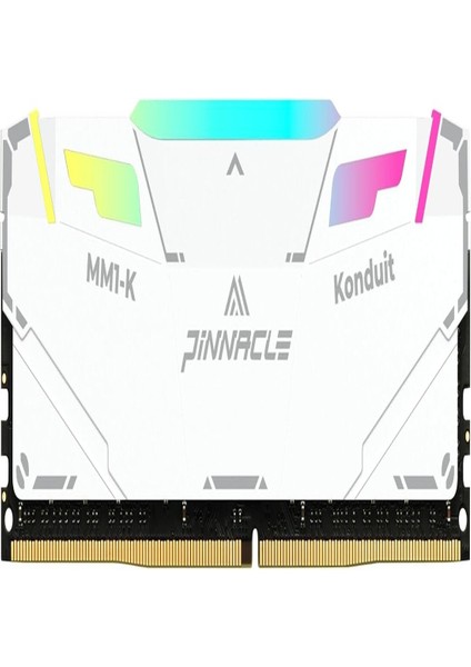Pinnacle Konduit Rgb Ddr4 3200MHZ PC4-25600 CL16-18-38 Xmp2.0 Hız Aşırtma 1.35V Amd ve Intel Masaüstü Oyun Pc Bellek Modülü ile Uyumlu Ram - Beyaz (3200MHZ 32GB)