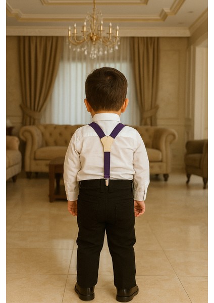 Erkek Bebek / Çocuk Papyon ve Pantolon Askısı Seti 0-6 Yaş Erkek Çocuk Şık Kombin ( 14 Renk ) fiyatları