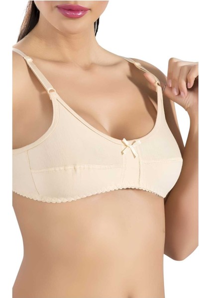 Kadın 3'lü Kurdele Detaylı Pamuklu Penye Sütyen fiyatları