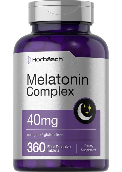 Fast Sleep Chamomile 40MG Complex | 360 Fast Dissolve Tablets | Adult Extra Strength Supplement | Vegetarian, Non-Gmo, Gluten Free