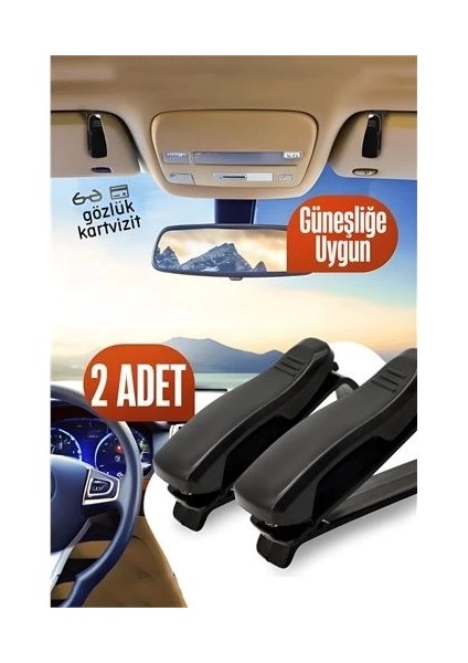 Araç Gözlük Tutucu Güneşliğe Uygun Mini 2 Adet