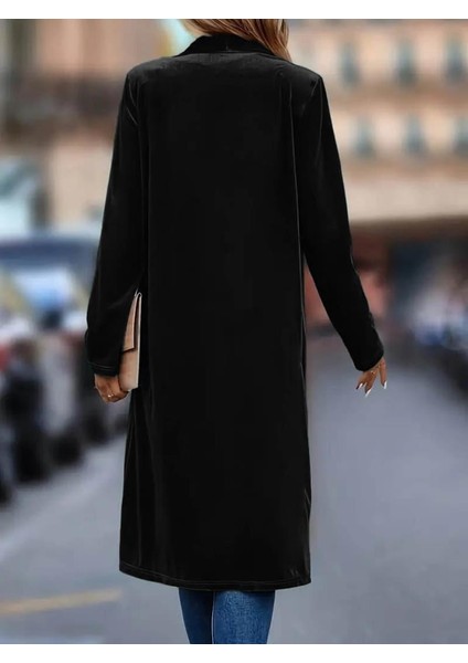 Kadın Uzun Kollu Önü Açık Kolları Uzun Midi Ceket fırsatları