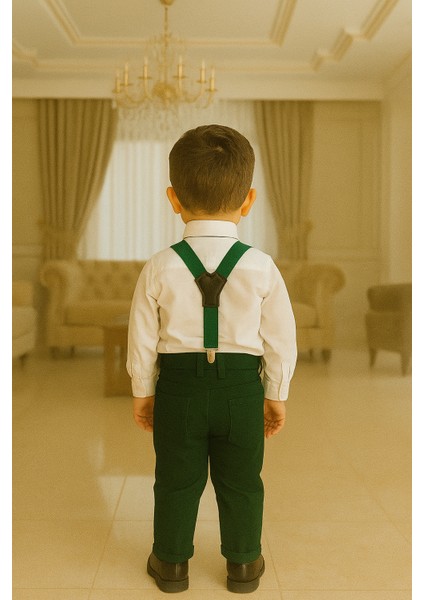 Erkek Bebek / Çocuk Papyon ve Pantolon Askısı Seti 0-6 Yaş Erkek Çocuk Şık Kombin ( 14 Renk ) fiyatları