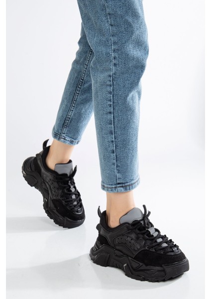 Kadın Kalın Taban Spor Sneaker Ayakkabı