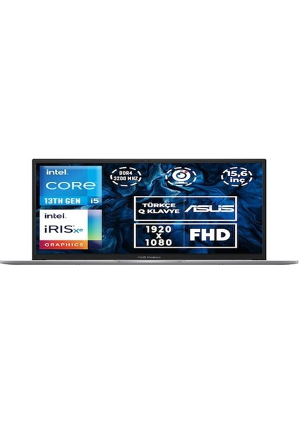 Vivobook 15 X1504VA-NJ104030 I5-1335U 24 GB 512 GB SSD 15.6\" W11P Dizüstü Bilgisayar