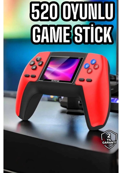 Gamepad 520 Retro Oyunlu Taşınabilir El Konsolu Atari
