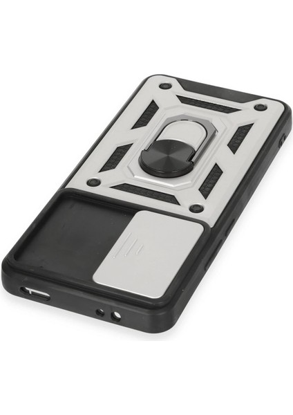 Xiaomi Mi 12T Pro Kılıf Pars Lens Yüzüklü Silikon - Gümüş Svlrs fırsatları