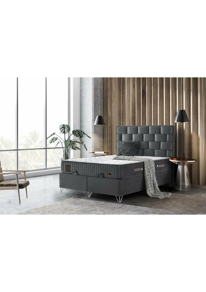 Venedik Ultra Ortopedik Antialerjik 27CM 140*190 Yatak-Baza-Başlık Seti