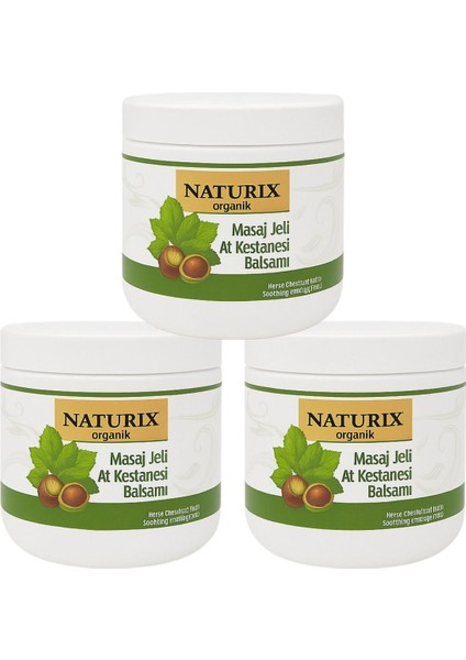 Yoğun Jelli At Kestanesi Masaj Jeli 500ML 3'lü Set