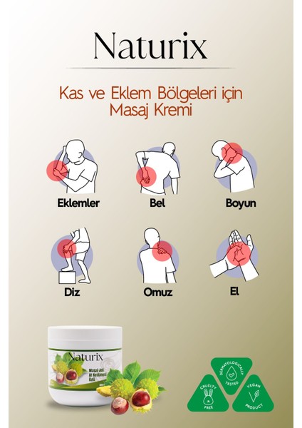 Yoğun Jelli At Kestanesi Masaj Jeli 500ML 3'lü Set fırsatları