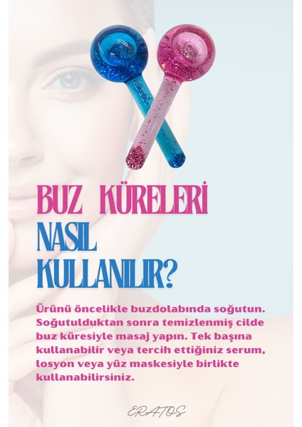 Pembe Cam Buz Küresi ile Canlı ve Parlak Cilt Için Soğuk Terapi fiyatları