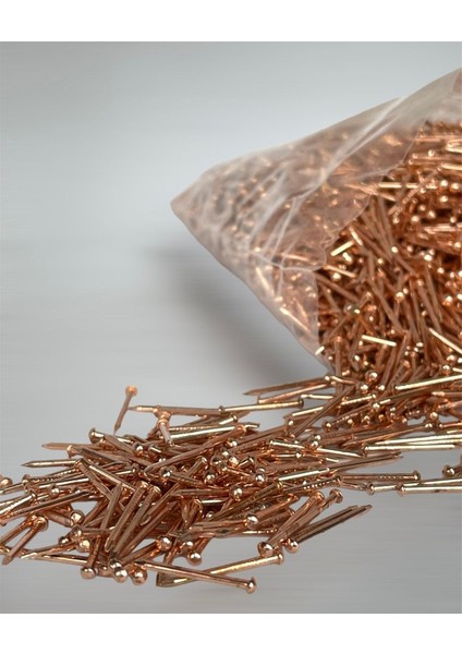 Bakır Renkli Top Başlı 250 Gram Filografi Çivisi