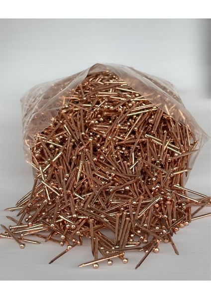 Bakır Renkli Top Başlı 250 Gram Filografi Çivisi