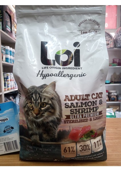 Somon ve Karidesli Kısır Kedi Kuru Mama 2 kg