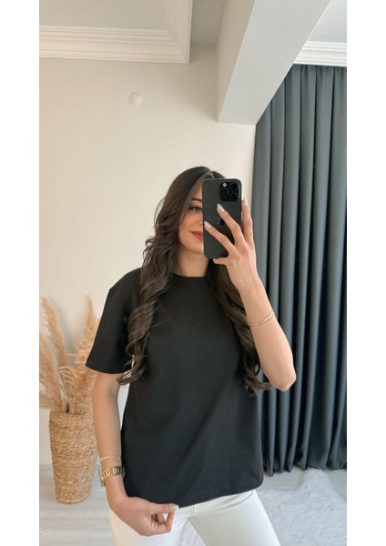 Mast Dilvin Pamuklu Basic Tshirt Siyah fiyatları