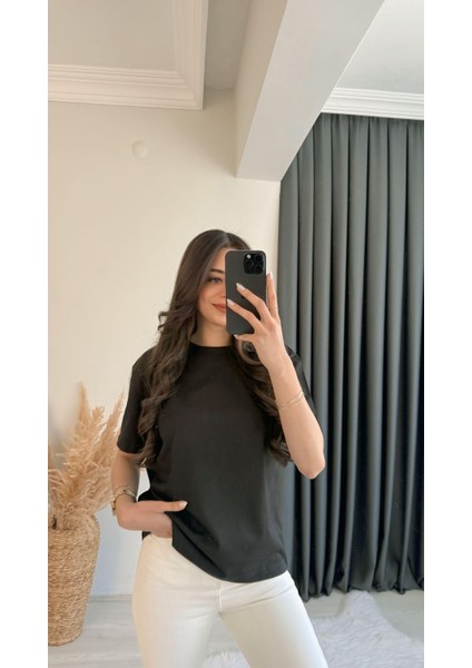 Mast Dilvin Pamuklu Basic Tshirt Siyah indirimleri