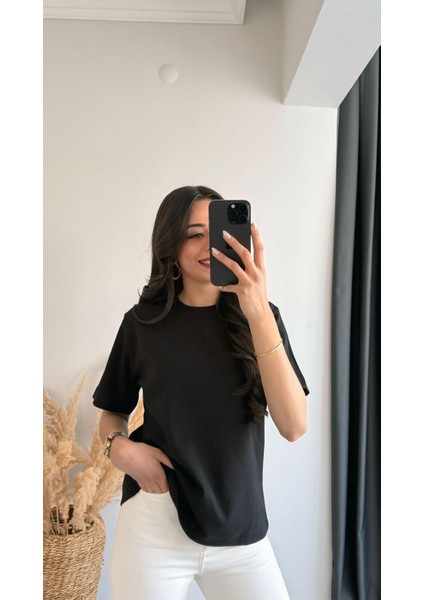 Cosi Pamuklu Basic Tshirt Siyah