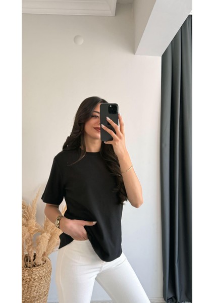Cosi Pamuklu Basic Tshirt Siyah fırsatları