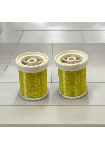 0.30MM(60GR-100METRE) Mat Sarı Renkli Filografi Teli (2 Adet 30 Gram )