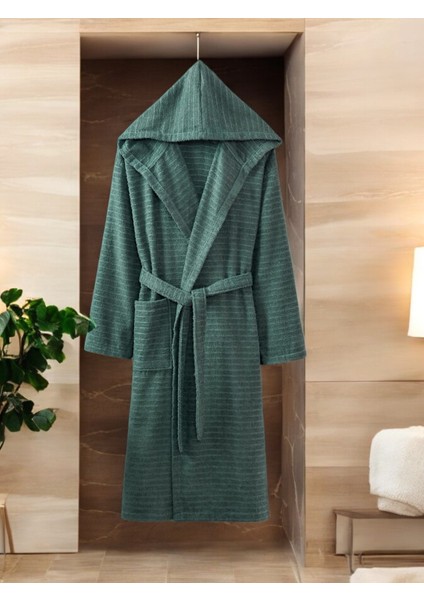 Mira Yeşil Kapüşonlu Bornoz fiyatları