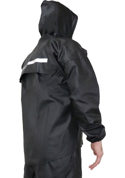 Şapkalı Kapişonlu Yağmur ve Rüzgar Geçirmez Pvc Motorcu Yağmurluk Alt Üst Takım Dikişsiz Garantli Şapkalı Reflektörlü Yağmurluk %100 Su Geçirmez modelleri