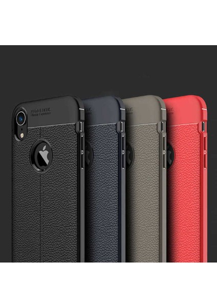 Apple iPhone Xr 6.1 Uyumlu Deri Görünümlü Kılıf