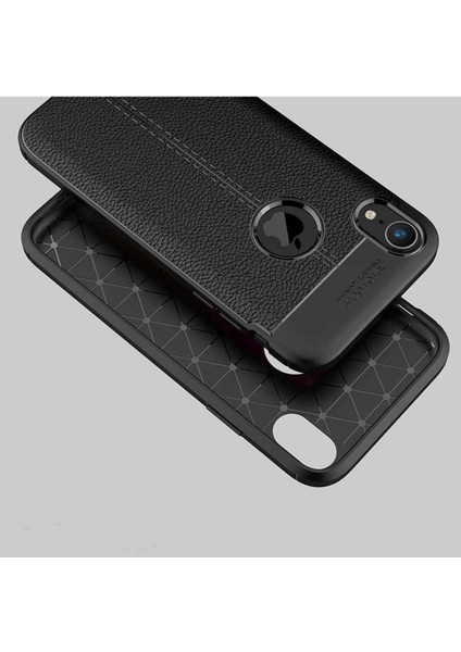 Apple iPhone Xr 6.1 Uyumlu Deri Görünümlü Kılıf