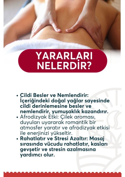 250 ml Masaj Yağı, Çilek ve Okaliptus ile Destek fırsatları