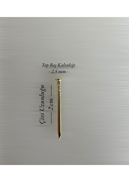 Filografi Çivisi Sarı Top Baş 500GR
