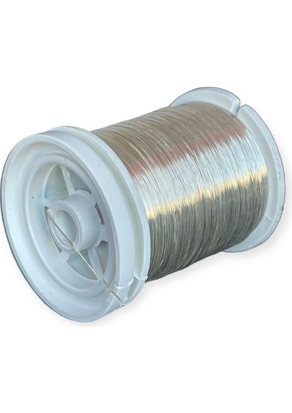 0.40 mm (30 Gram- 27 Metre) Gümüşlü Filografi,çiçek,gelin, Takı ve Bijuteri Teli