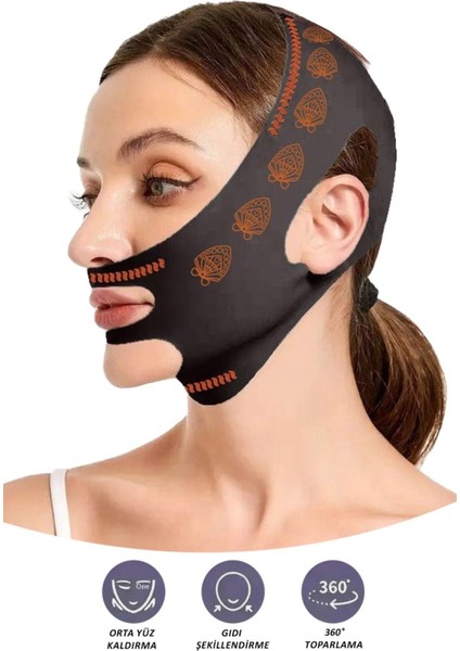 Nefes Alan Çene ve Boyun Destekleyici Korse, Yüz Şekillendirici Kemik Bandı