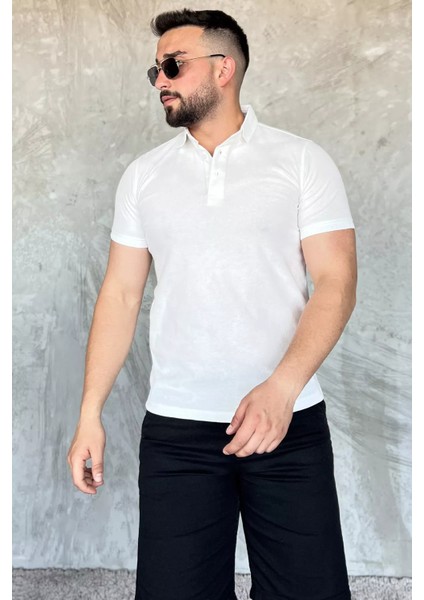 Polo Yaka Erkek Yarım Düğmeli Tişört P-00017402 fiyatları