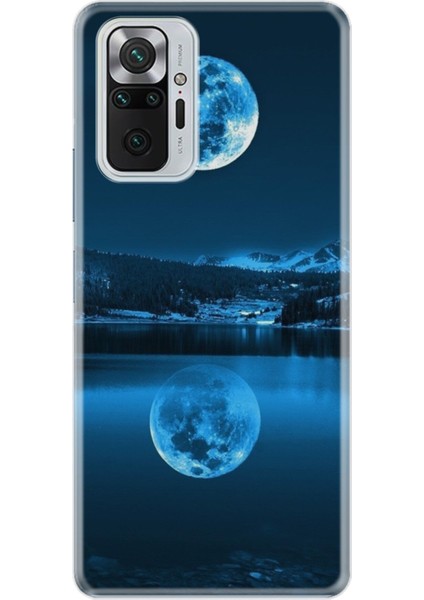 Xiaomi Redmi Note 10 Pro Kılıf Desenli Trend Silikon Kapak - Dolunay Deniz