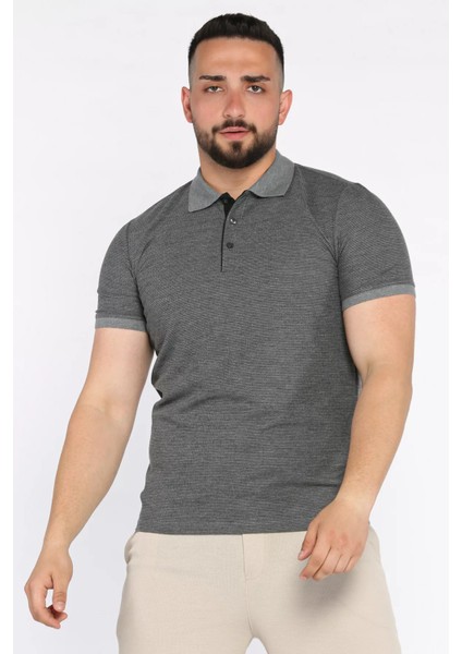 Erkek Polo Yaka Yarım Düğmeli Tişört P-00017394
