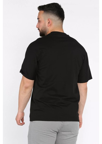 Erkek Yaka Baskılı Oversize Tişört P-00017399 fiyatları