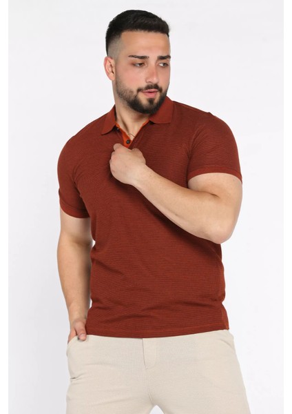 Erkek Polo Yaka Yarım Düğmeli Tişört P-00017394